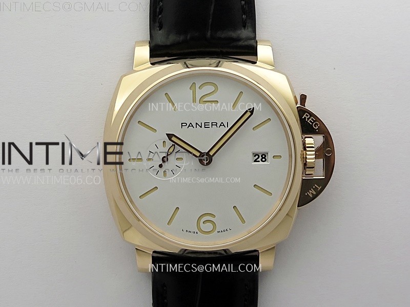 VS공장 파네라이 PAM1336 화이트다이얼 블랙버러스트랩 PAM1336 Y RG VSF 1:1 Best Edition White Dial on Black Leather Strap Asian P900