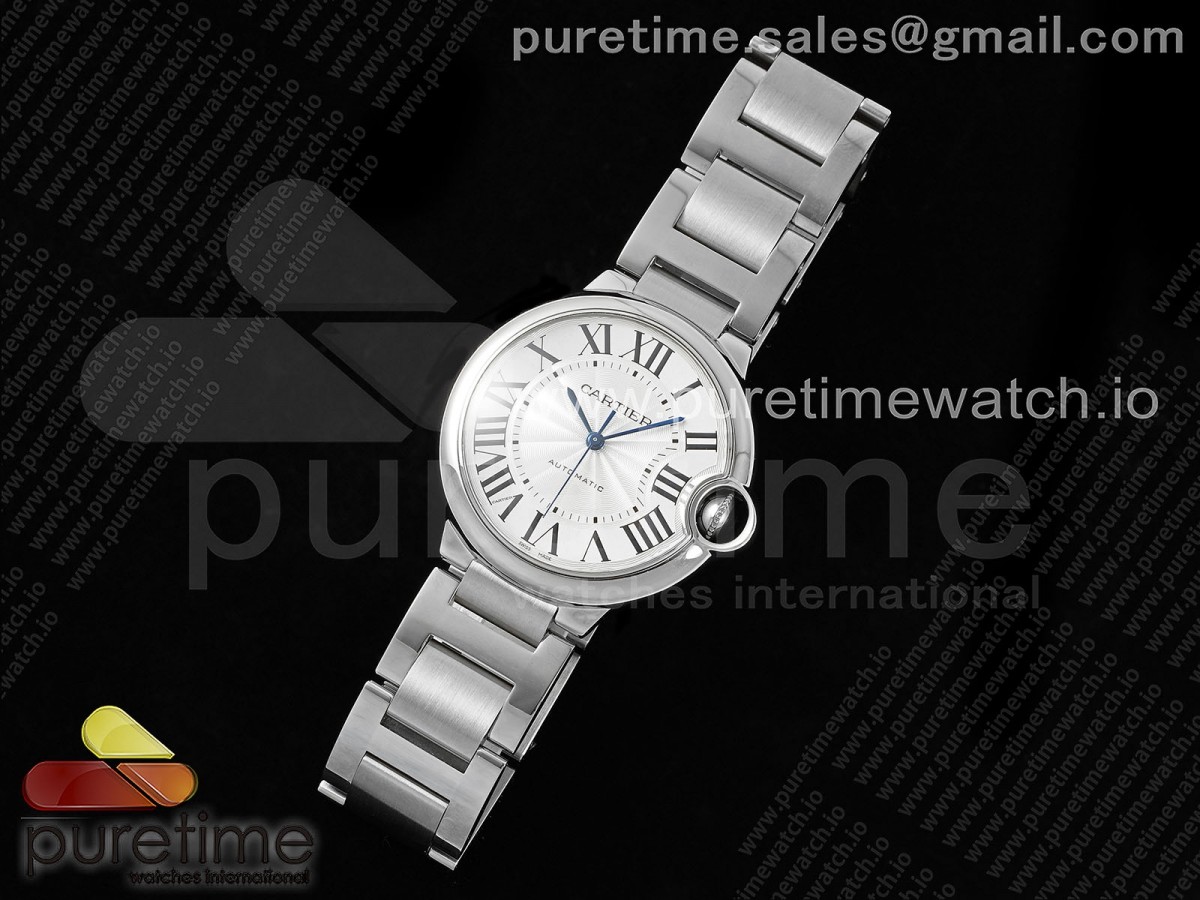 AF공장 까르띠에 발롱블루 36mm 화이트다이얼 브레이슬릿 Ballon Bleu 36mm AF 1:1 Best Edition White Dial on SS Bracelet NH05B