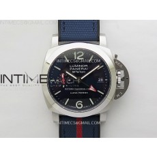 VS공장 파네라이 PAM1404 블루다이얼 블루러버스트랩 PAM1404 Z GMT SS VSF 1:1 Best Edition Blue Dial on Blue Rubber Strap Asian P900