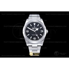 VS공장 롤렉스 익스플로러 스틸 블랙다이얼 브레이슬릿 40 Explorer 1 224270 904L SS/SS Blk VSF VS3230