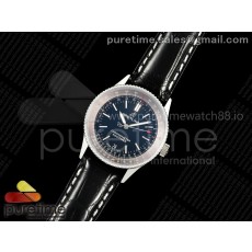 TF공장 브라이틀링 내비타이머 38 블랙다이얼 블랙가죽스트랩 Navitimer 38 Date SS TF 1:1 Best Edition Black Dial on Black Leather Strap A2824