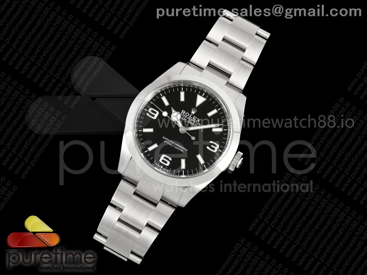 Clean공장 롤렉스 익스플로러1 224270 블랙다이얼 브레이슬릿  40mm Explorer I 224270 40mm Clean 1:1 Best Edition Black Dial on SS Bracelet VR3230
