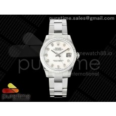 AR공장 롤렉스 레이디 데이저스트 31 자개다이얼 텐포인트 다이아몬드베젤 오이스터브레이슬릿 10P DateJust 31 SS ARF 1:1 Best Edition White MOP Diamonds Dial Diamonds Bezel on Oyster Bracelet ETA2688