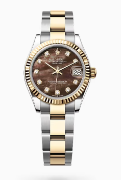 AR공장 롤렉스 레이디 데이저스트 31 옐로우골드콤비 브라운자개다이얼 텐포인트 오이스터브레이슬릿 10P