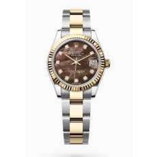 AR공장 롤렉스 레이디 데이저스트 31 옐로우골드콤비 브라운자개다이얼 텐포인트 오이스터브레이슬릿 10P