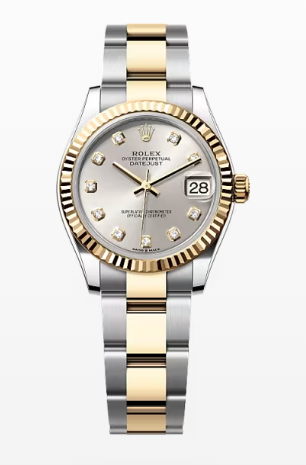 AR공장 롤렉스 레이디 데이저스트 31 옐로우골드콤비 실버다이얼 텐포인트 오이스터브레이슬릿 10P