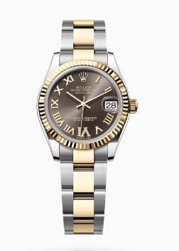 AR공장 롤렉스 레이디 데이저스트 31 옐로우골드콤비 브라운다이얼 로만인덱스 오이스터브레이슬릿