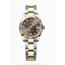 AR공장 롤렉스 레이디 데이저스트 31 옐로우골드콤비 브라운다이얼 로만인덱스 오이스터브레이슬릿