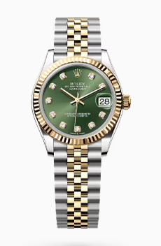 AR공장 롤렉스 레이디 데이저스트 31 옐로우골드콤비 그린다이얼 텐포인트 쥬빌레브레이슬릿 10p