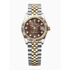AR공장 롤렉스 레이디 데이저스트 31 옐로우골드콤비 브라운자개다이얼 텐포인트 쥬빌레브레이슬릿 10p