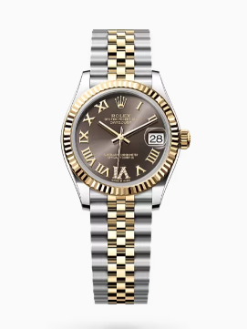 AR공장 롤렉스 레이디 데이저스트 31 옐로우골드콤비 브라운다이얼 로만인덱스 쥬빌레브레이슬릿