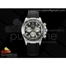 VS공장 롤렉스 데이토나 스틸 8P블랙다이얼 러버스트랩 텅스텐 Daytona 126519 VSF 1:1 Best Edition Black/Silver Diamonds Dial on Oysterflex Strap VS4131 V2 (Weighted)