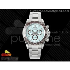 VS공장 롤렉스 데이토나 바게트인덱스 아이스다이얼 브레이슬릿 텅스텐 Daytona 126506 VSF 1:1 Best Edition 904L Steel Ice Blue Crystal Dial on SS Braclet VS4131 V2 (Weighted)