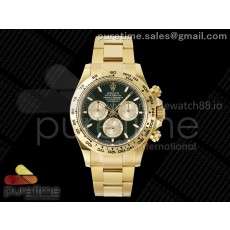 APS공장 롤렉스 데이토나 그린다이얼 옐로우골드금통 브레이슬릿 2025 Daytona 126508 APSF 1:1 Best Edition Green/YG Dial on YG Bracelet SH4131