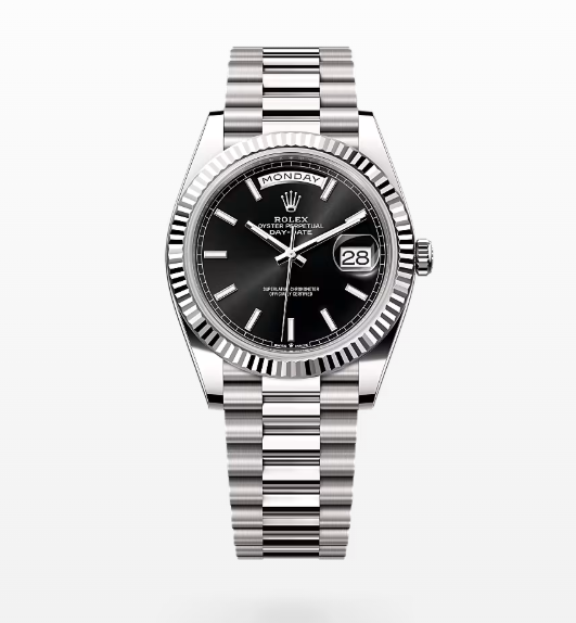 VS공장 롤렉스 데이데이트 40 스틸 블랙다이얼 프레지던트브레이슬릿 DayDate 40mm Flt SS/SS Blk/Stk VSF VS3255