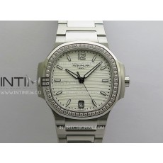 [26.01 UP] DD공장 파텍필립 노틸러스 레이디 7118 스틸 다이아몬드베젤 화이트다이얼 브레이슬릿 Nautilus 7118 Ladies Diamond Bezel SS DDF 1:1 Best Edition Silver Dial On SS Bracelet Super Clone DD26-330