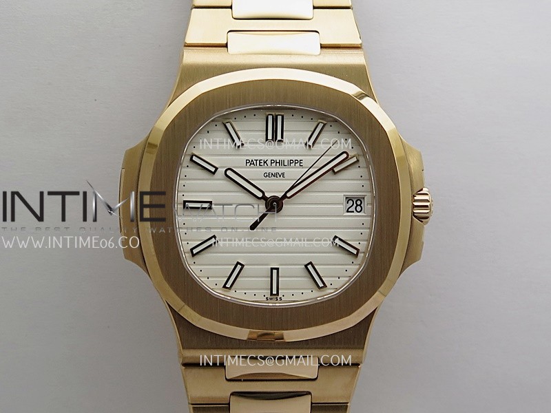 [26.01 UP] DD공장 파텍필립 노틸러스 5711 로즈골드금통 화이트다이얼 브레이슬릿 텅스텐 Nautilus 5711 Gain Weight DDF 1:1 Best Edition White Textured Dial On RG Bracelet Super Clone DD324