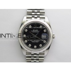 [26.01 UP] CLEAN공장 롤렉스 데이저스트 41 스틸 블랙다이얼 텐포인트인덱스 플루티드베젤 쥬빌레브레이슬릿 DateJust 41mm 126334 904L SS Clean Plus 1:1 Best Edition Black Dial Diamond Marker On Jubilee Bracelet DD3235 클린 플러스