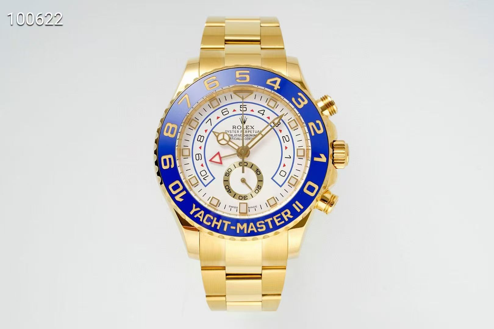 KF공장 롤렉스 요트마스터2 옐로우골드금통 화이트다이얼 브레이슬릿 YachtMaster II 116688 YG KF 1:1 Best Edition White Dial on YG Bracelet A7750